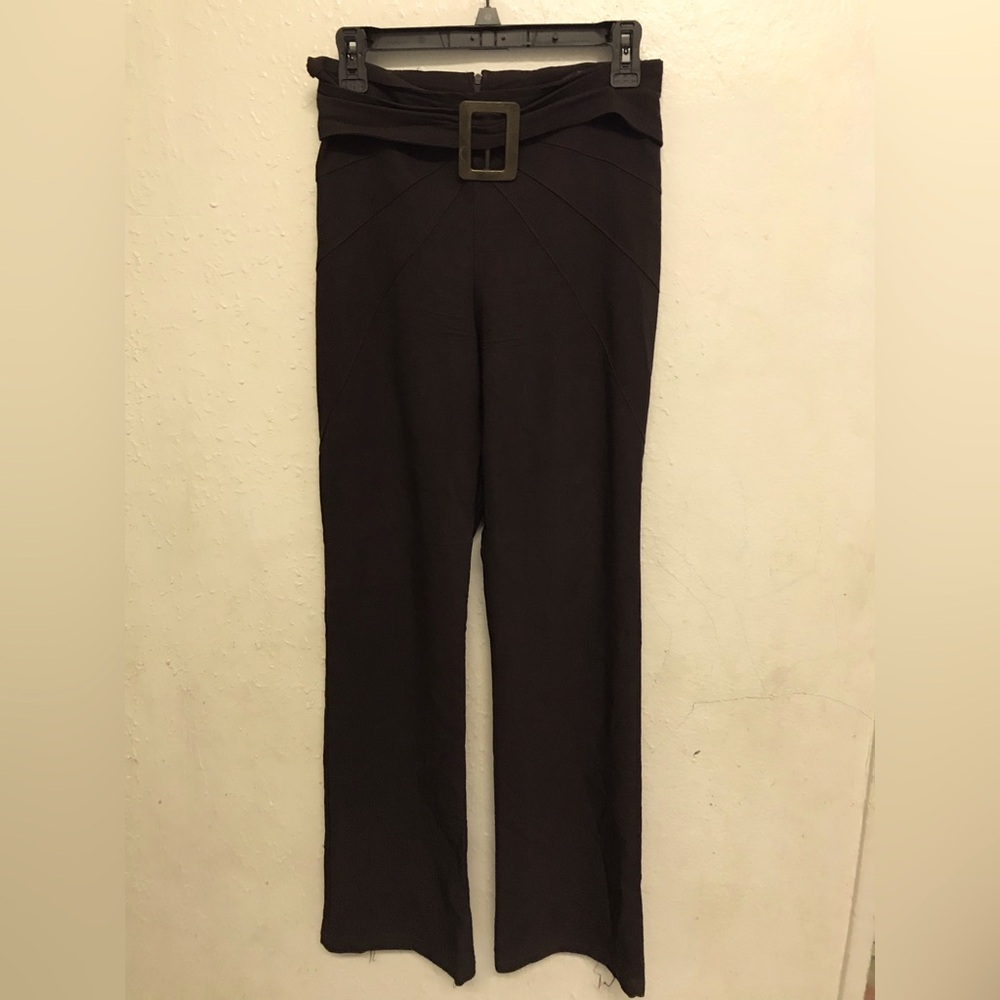#10 Chic Black Women's Straight Leg Pants with Belt